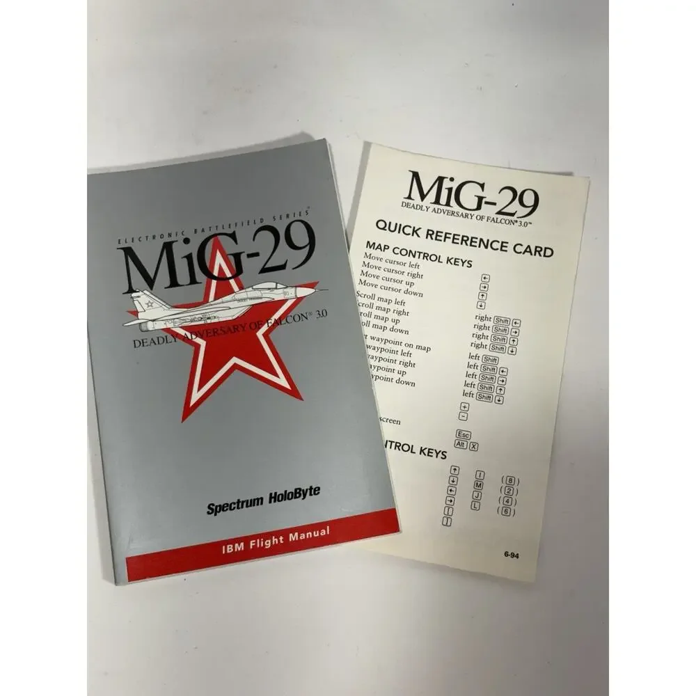 Lot Of Falcon 3.0 Complete Dos‎ SPECTRUM HOLOBYTE IBM Disks Manuals Mig29 Game